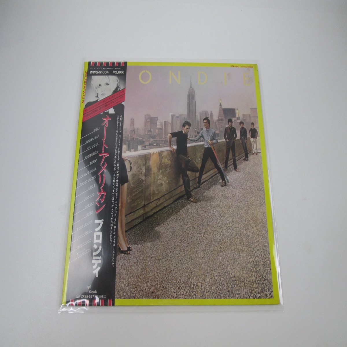 BLONDIE AUTOAMERICAN WWS-91004 with OBI Poster Japan LP Vinyl