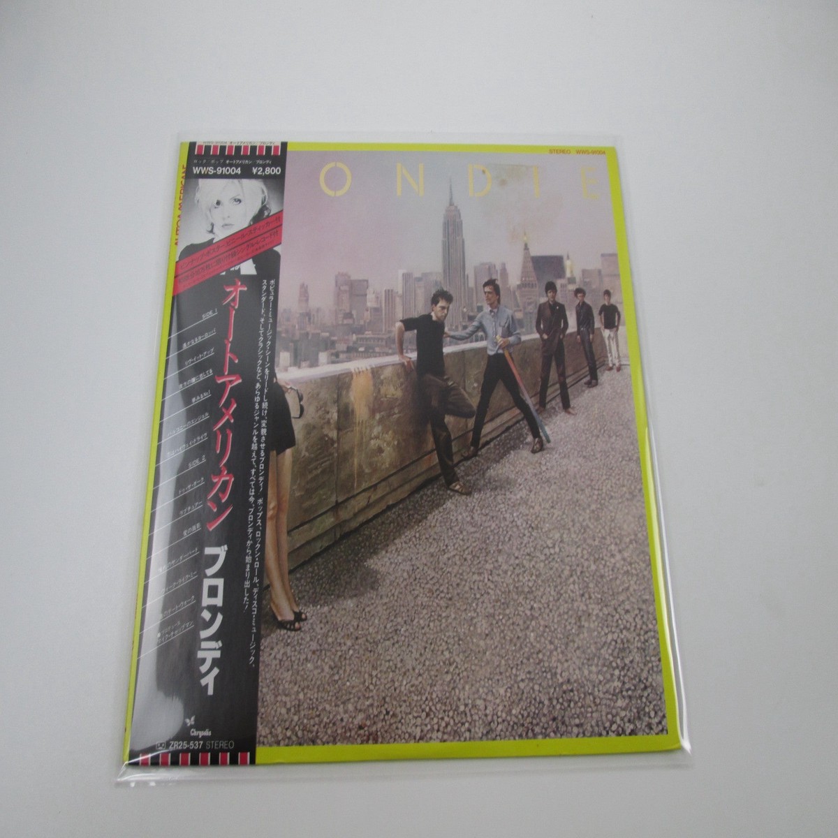 BLONDIE AUTOAMERICAN WWS-91004 with OBI Poster Sticker Japan LP Vinyl