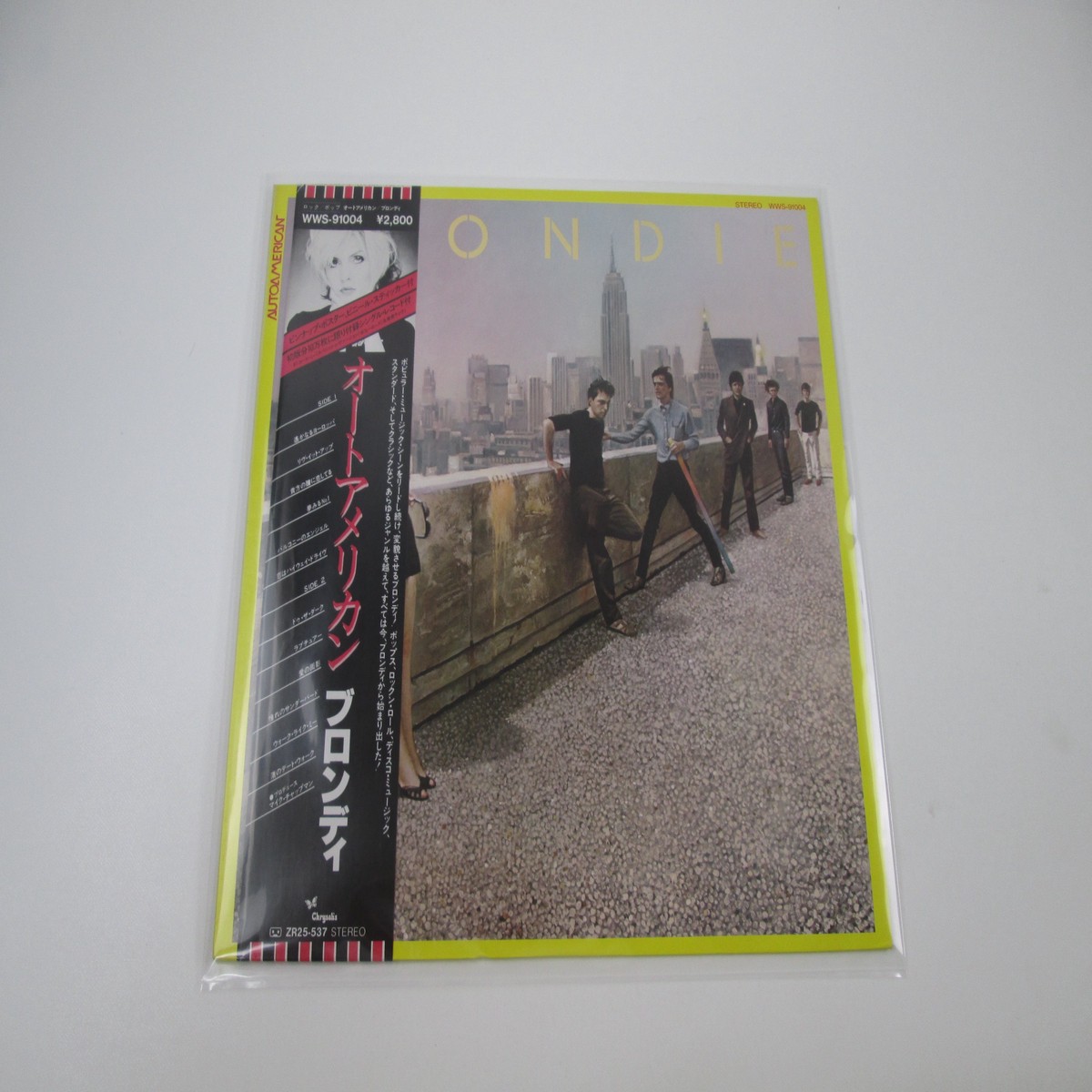 BLONDIE AUTOAMERICAN WWS-91004 with OBI Sticker Japan LP Vinyl