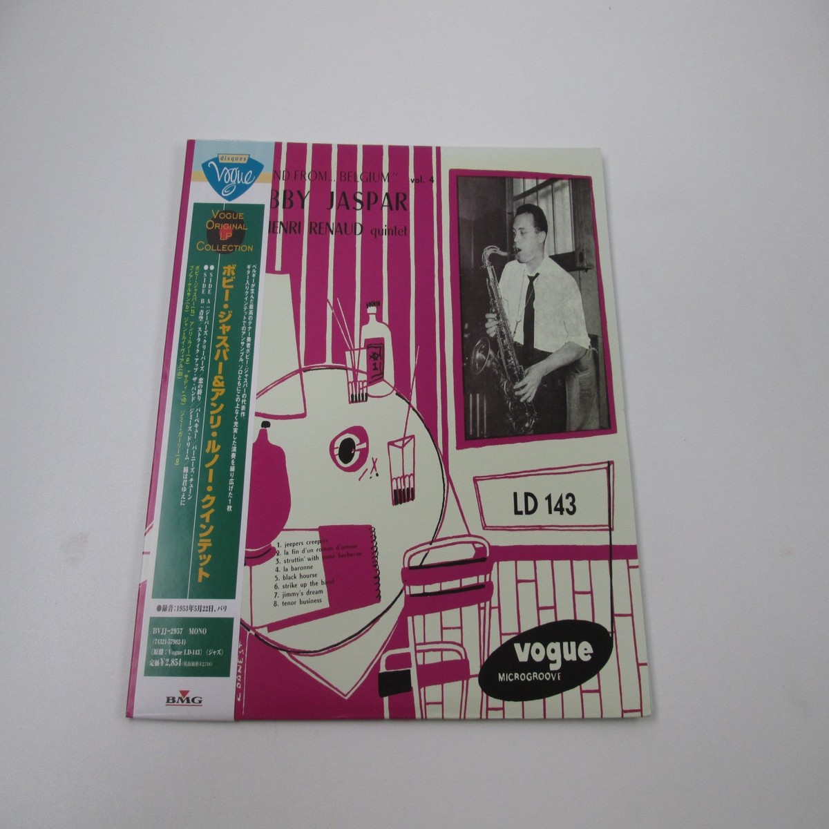 Bobby Jaspar New Sound From ... Belgium Vol. 4 BVJJ-2957 with OBI Japan LP Vinyl