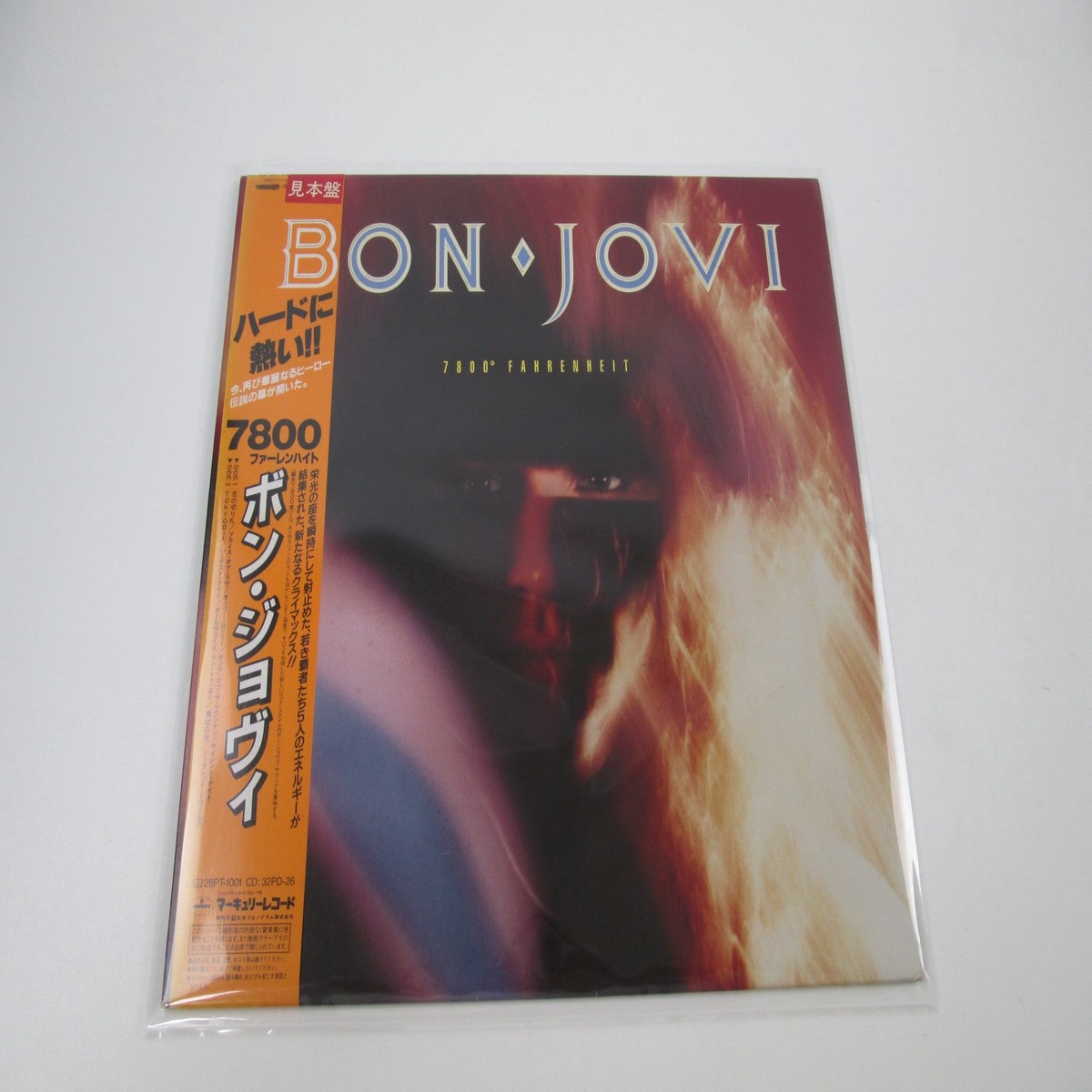 Bon Jovi 7800 Fahrenhe Mercury 28PP-1001 Promo with OBI Japan LP Vinyl