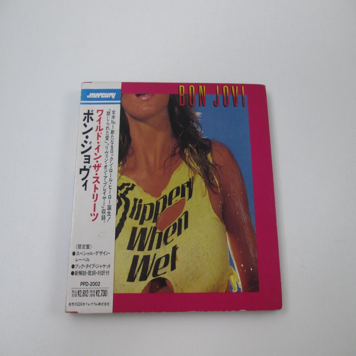 Bon Jovi Slippery When Wet PPD-2002 Music CD Japan Ver with OBI