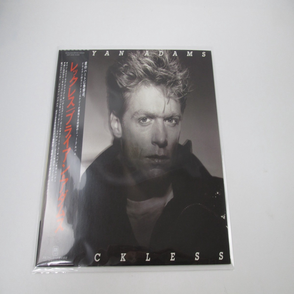BRYAN ADAMS RECLESS A&M AMP-28100 with OBI Sticker Japan LP Vinyl