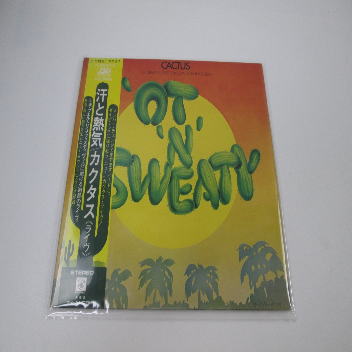 CACTUS OT 'N' SWEATY ATLANTIC P-8267A with OBI Japan LP Vinyl