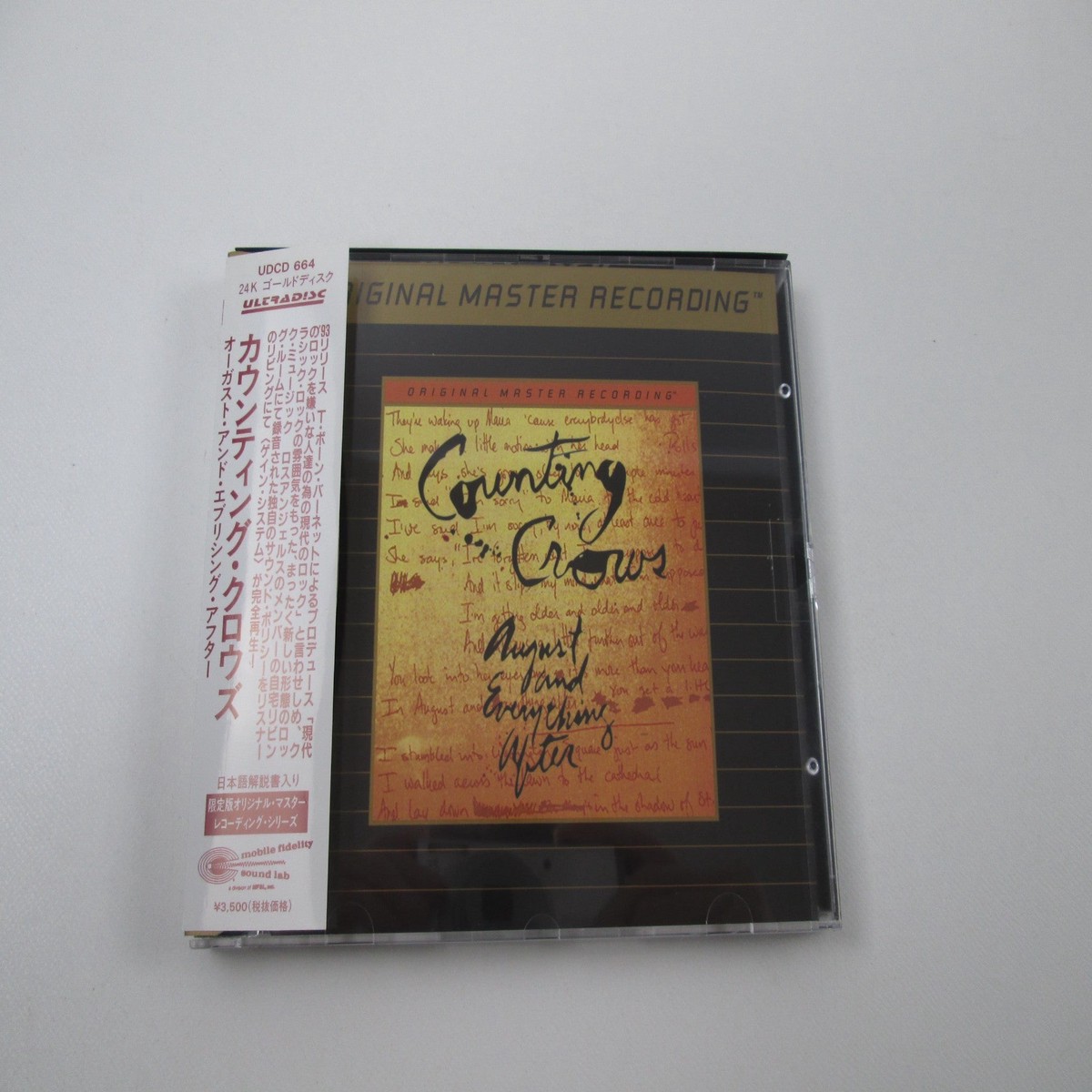 Counting Crows - August And Everything After UDCD-664 Music CD Yukimu OBI