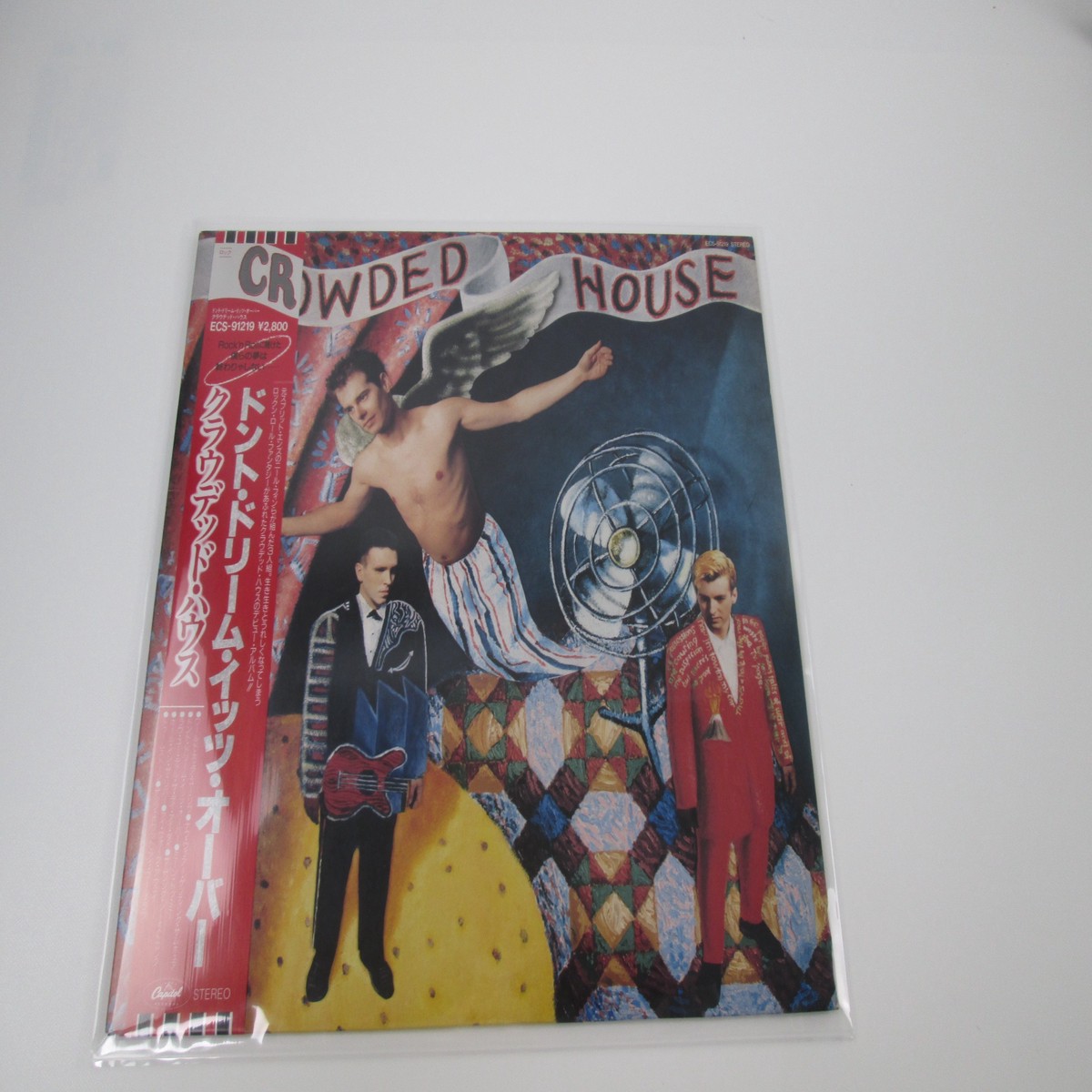 CROWDED HOUSE SAME CAPITOL ECS-91219 with OBI Japan VINYL LP