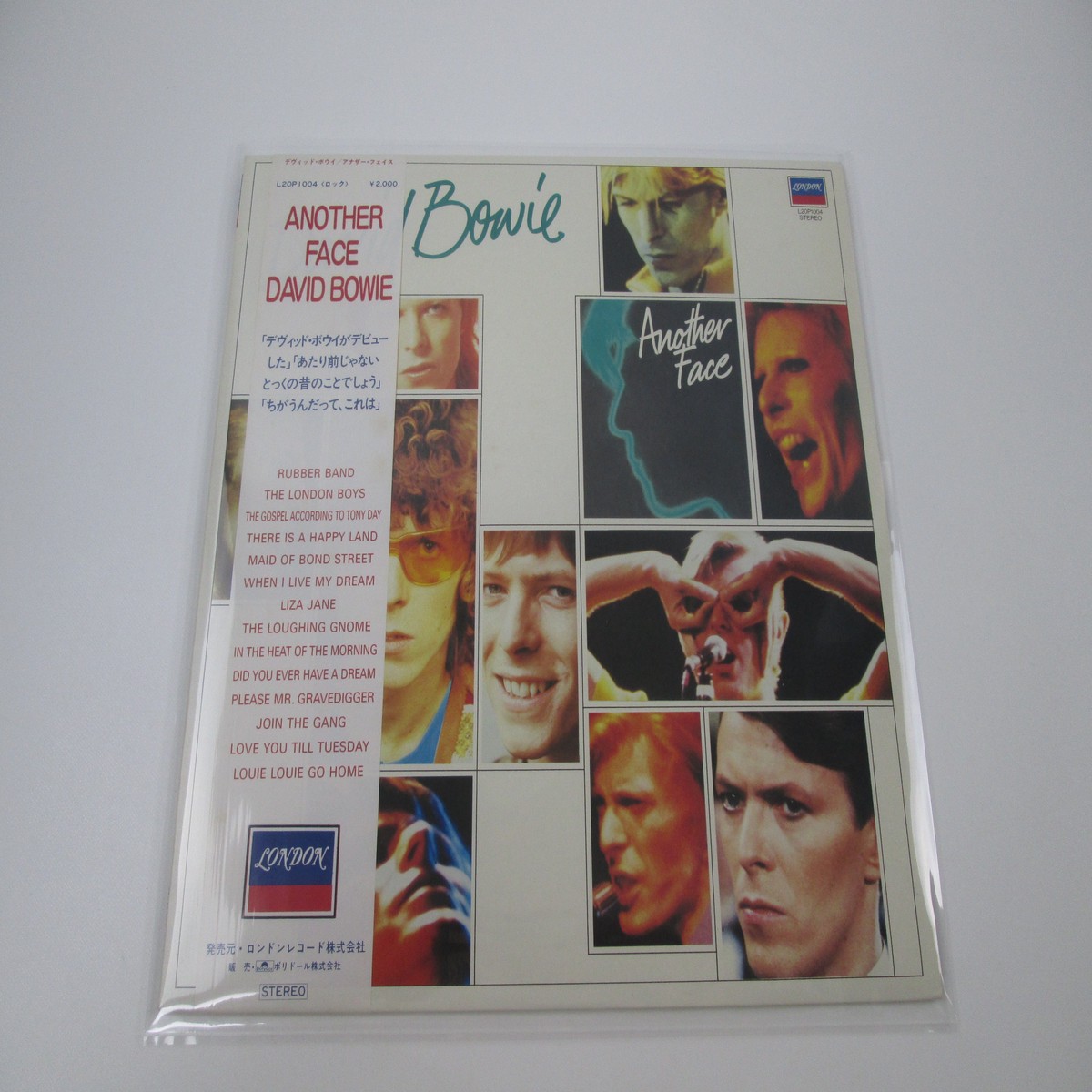 DAVID BOWIE ANOTHER FACE LONDON L20P 1004 with OBI Japan LP Vinyl B