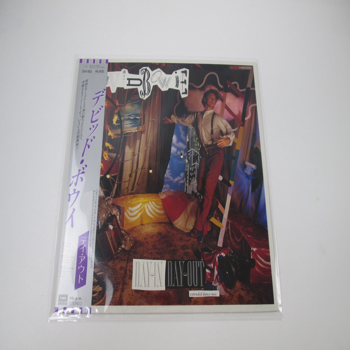 David Bowie Day-In Day-Out S14-165 with OBI Japan LP Vinyl