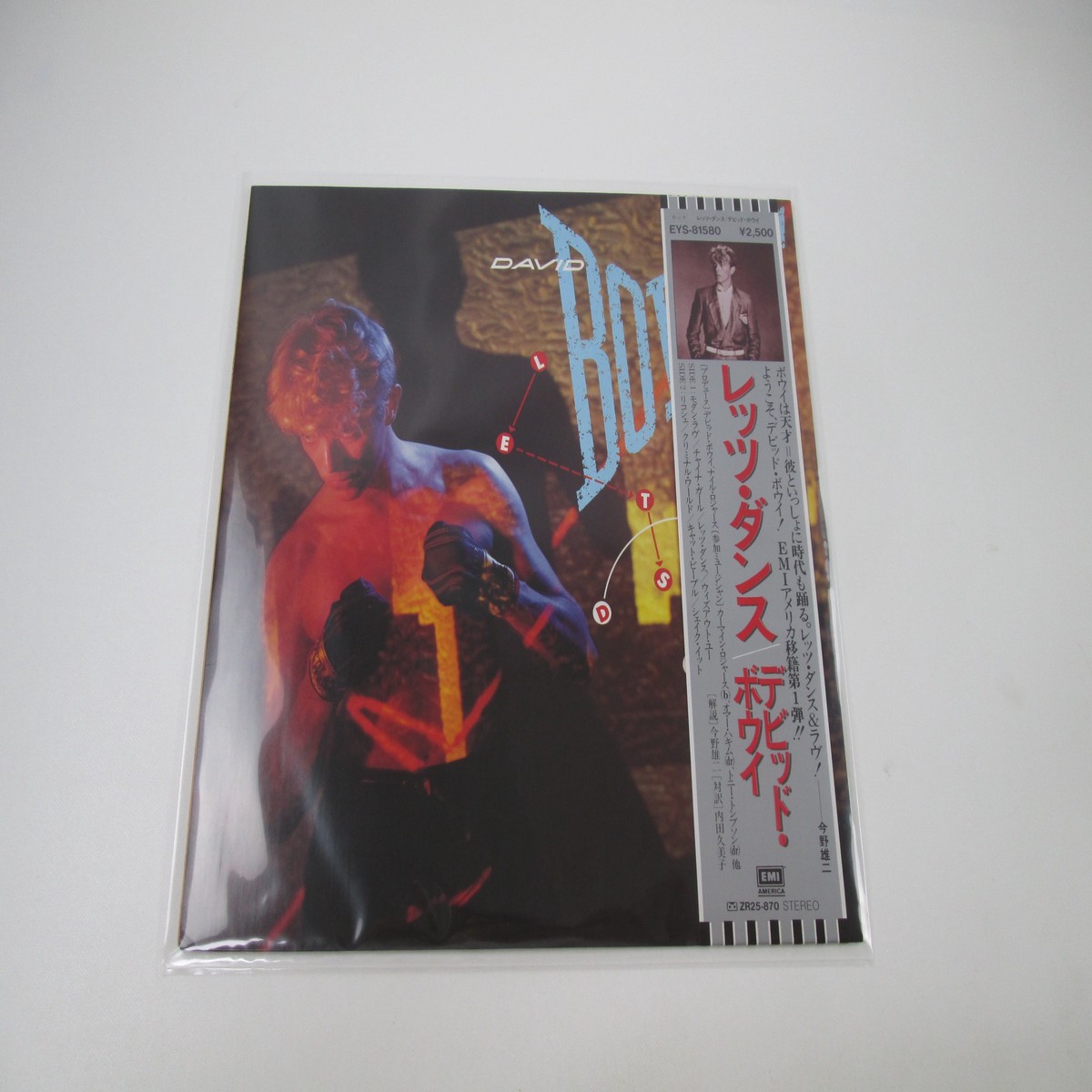 David Bowie Let's Dance EMI America EYS-81580 with OBI Japan LP Vinyl B