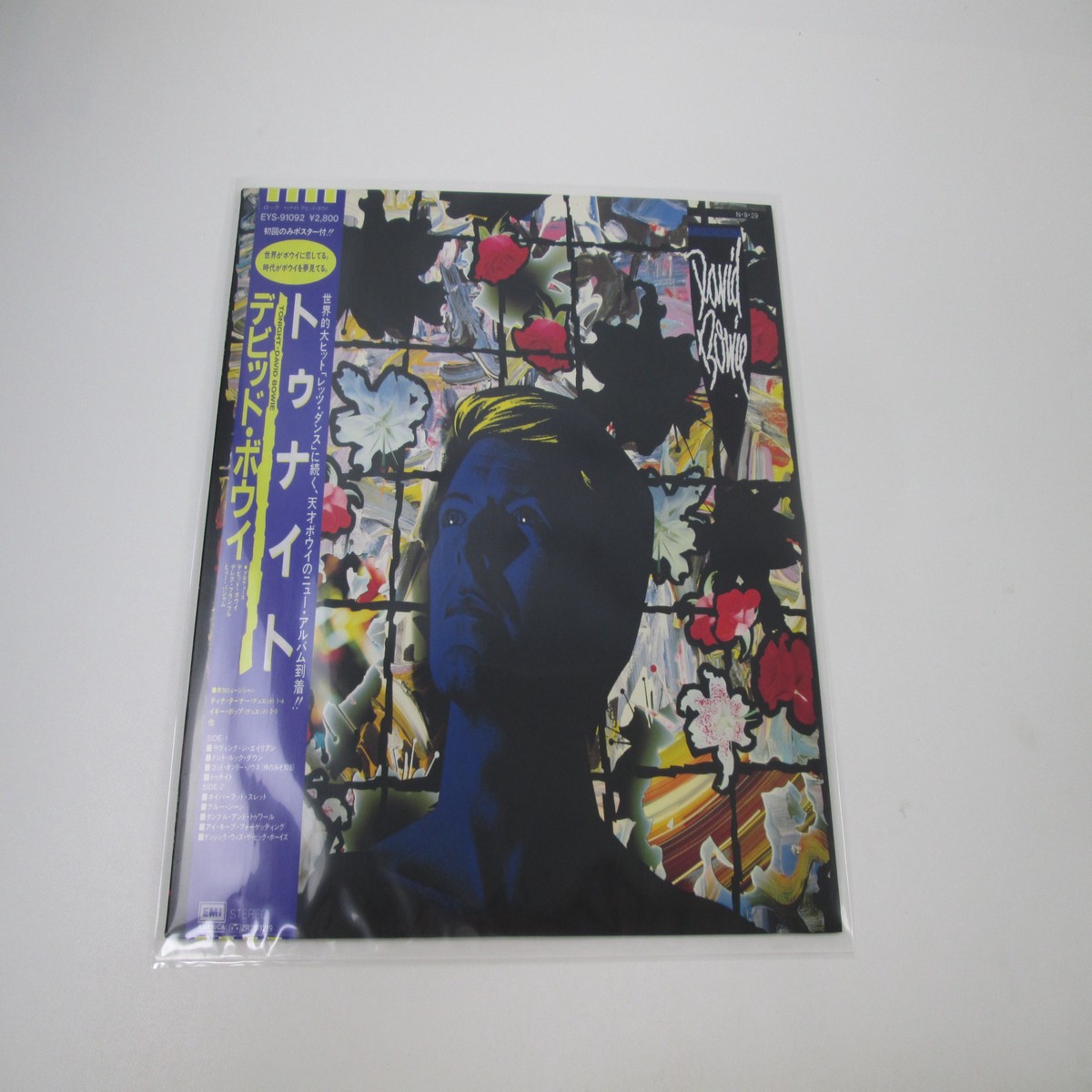 DAVID BOWIE Tonight EYS-91092 with OBI Japan LP Vinyl 1st Press B