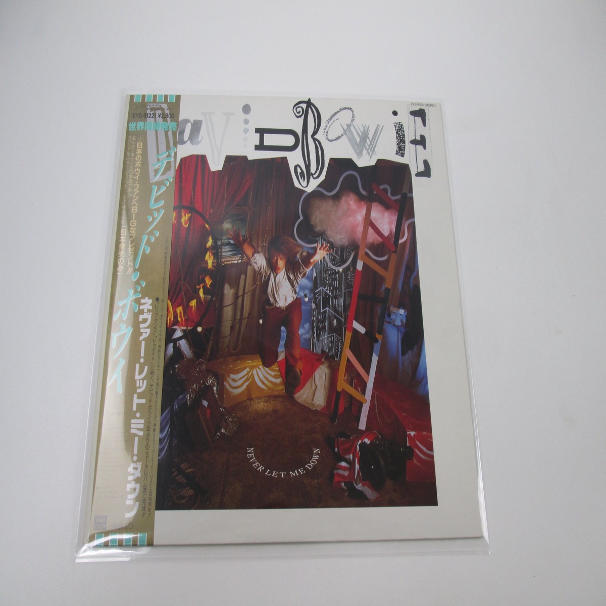 DAVID BOWIE NEVER LET ME DOWN EYS-91221 with OBI Japan LP Vinyl