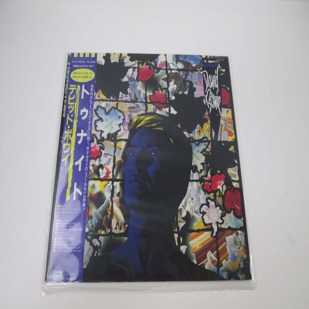 DAVID BOWIE Tonight EYS-91092 with OBI Japan LP Vinyl 1st Press