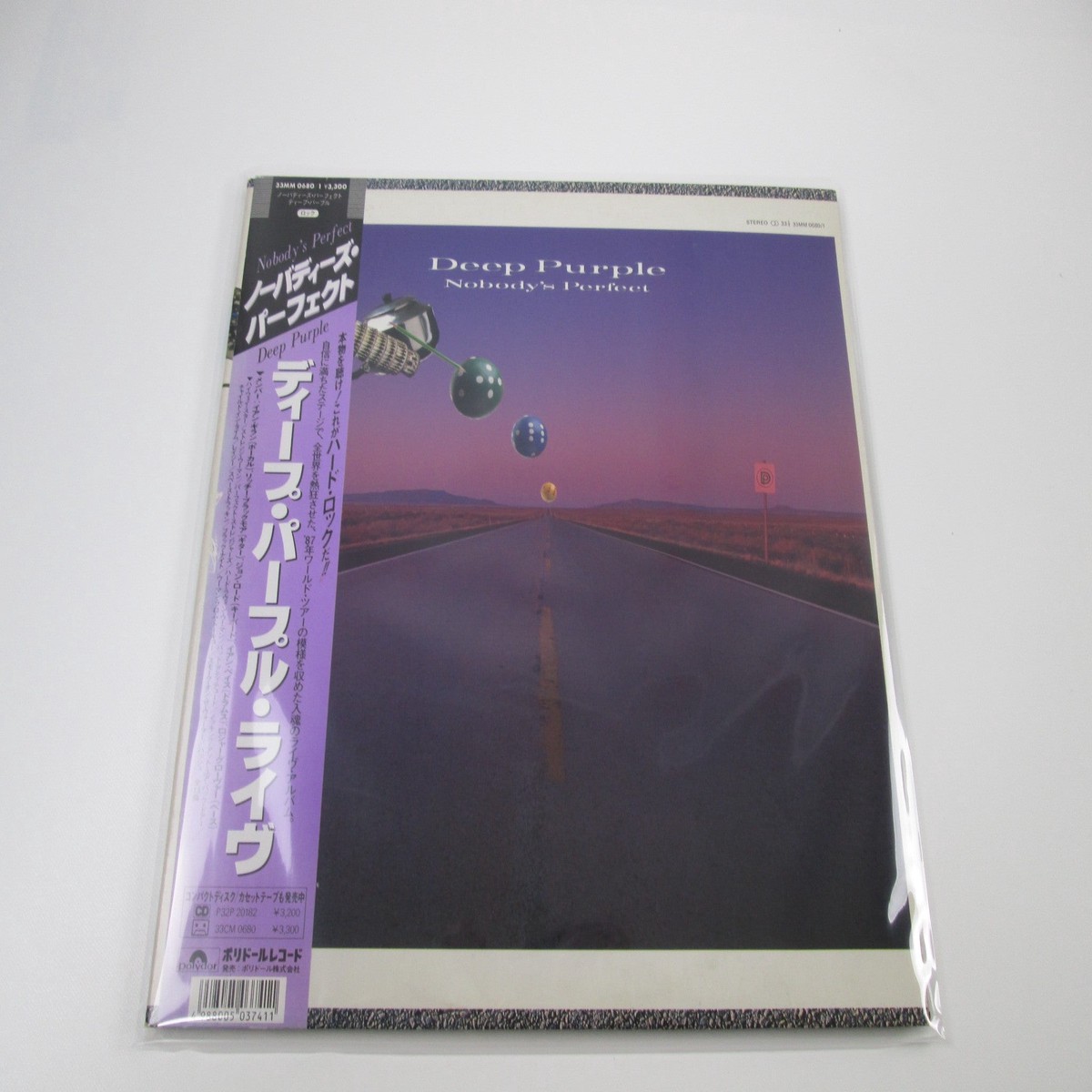 DEEP PURPLE NOBODY'S PERFECT POLYDOR 33MM 0680,1 with OBI Japan LP Vinyl