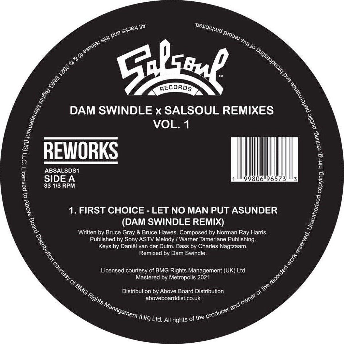 Dam Swindle - Salsoul Remixes Vol. 1