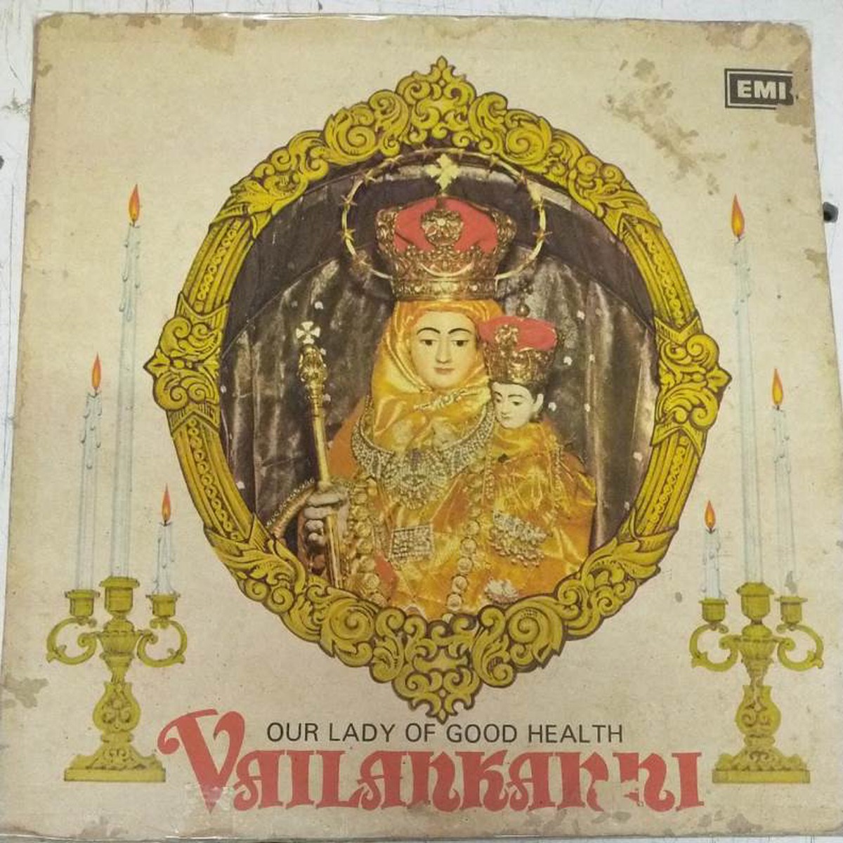 Vailankanni Christian Devotional songs Tamil LP Vinyl Record by MS Viswanathan