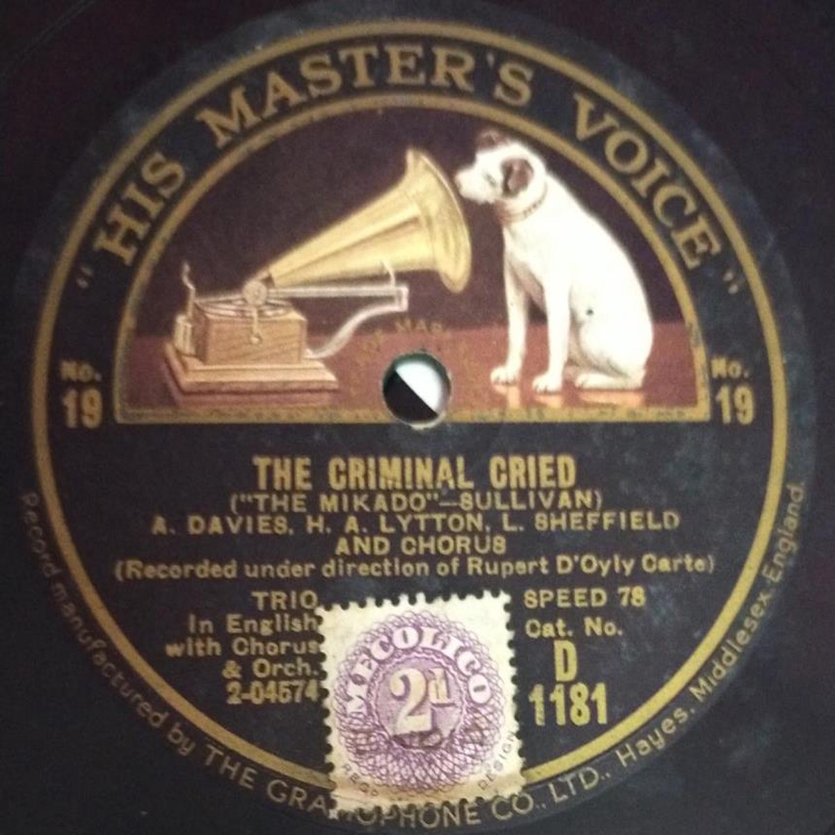See How the Fates and The Flowers that Bloom in the Spring 78 RPM Record D 1181
