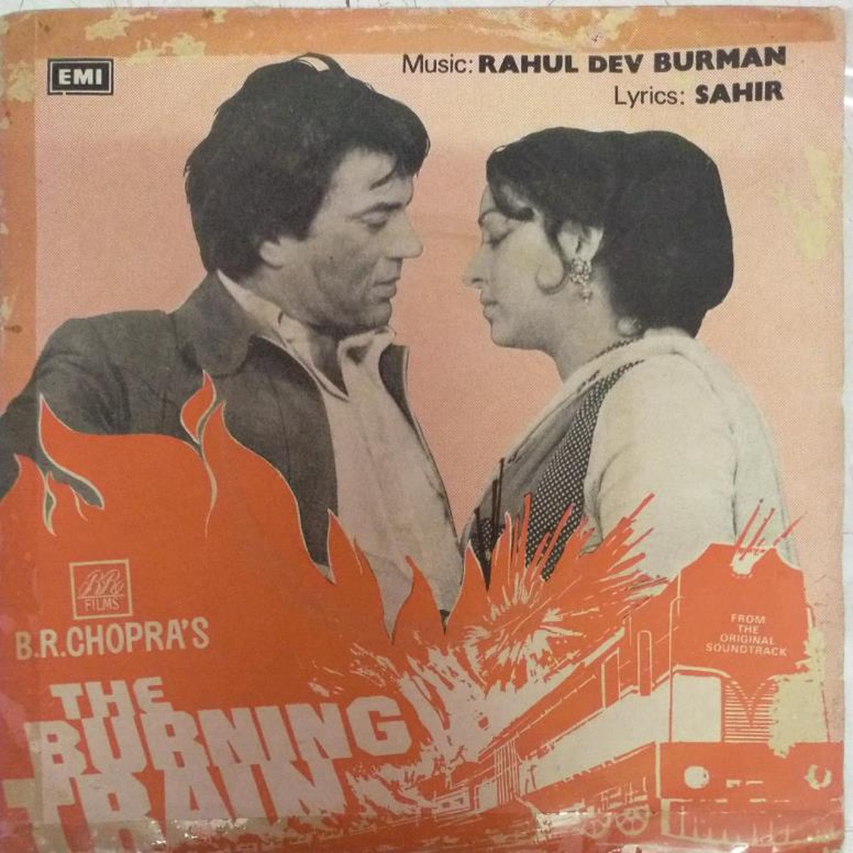 The Burning Train Hindi Film EP Vinyl record by R D Burman